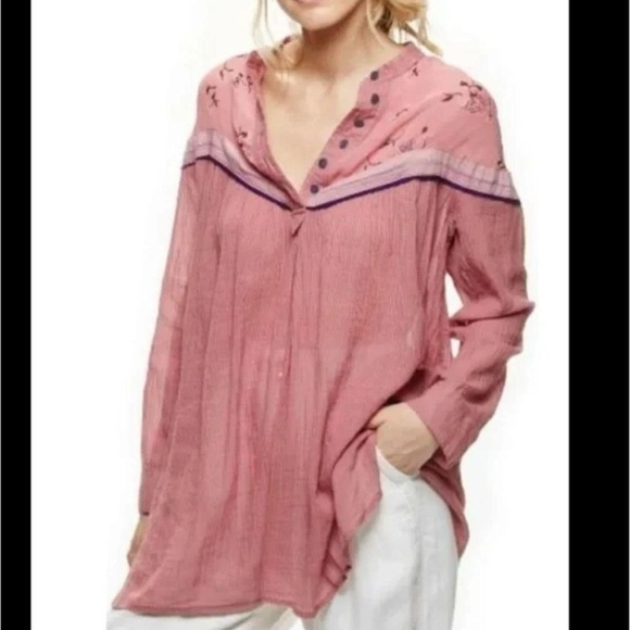 Free People Hearts & Colors tunic top - Picture 3 of 10